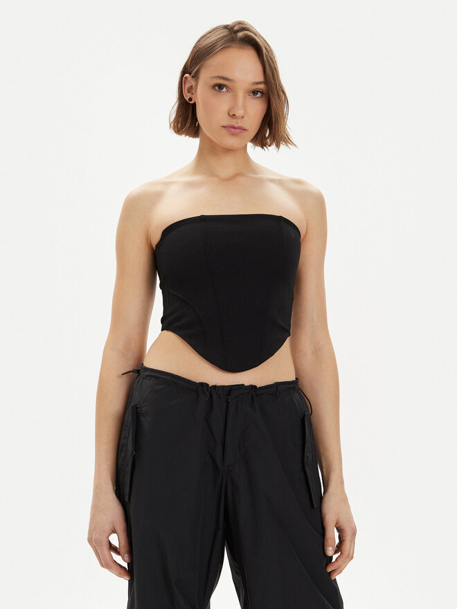 Gina Tricot Gina Tricot Τοπ 21293 Μαύρο Slim Fit