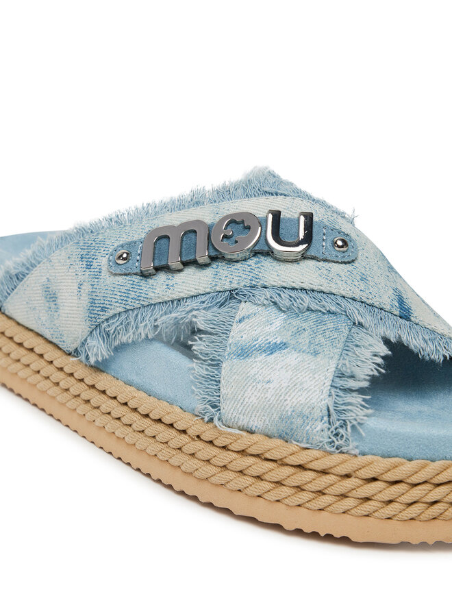 Mou Şlapi Mou Criss-cross MU.SW451010K Albastru