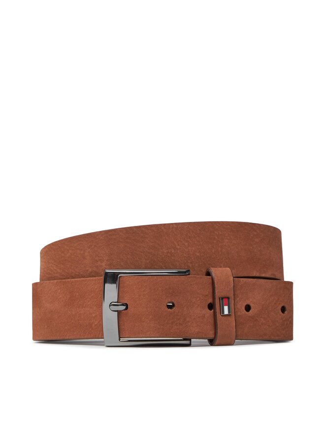 Tommy Hilfiger Herrengürtel Tommy Hilfiger Adan Nubuck 3.5 AM0AM12050 Braun