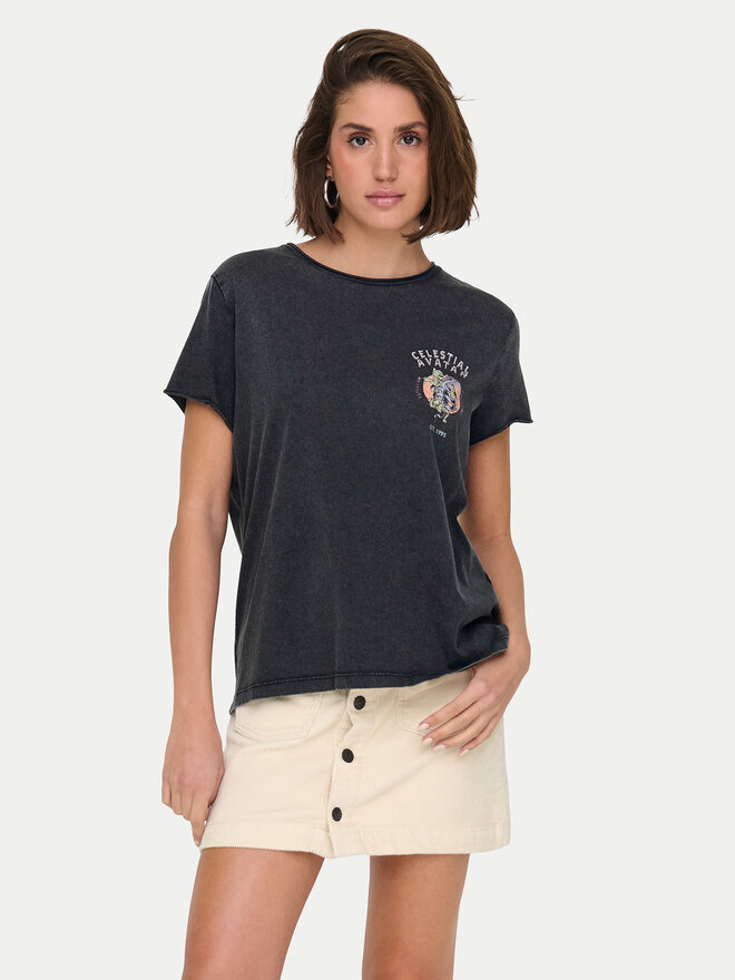 ONLY ONLY Marškinėliai Lucy 15336965 Pilka Regular Fit
