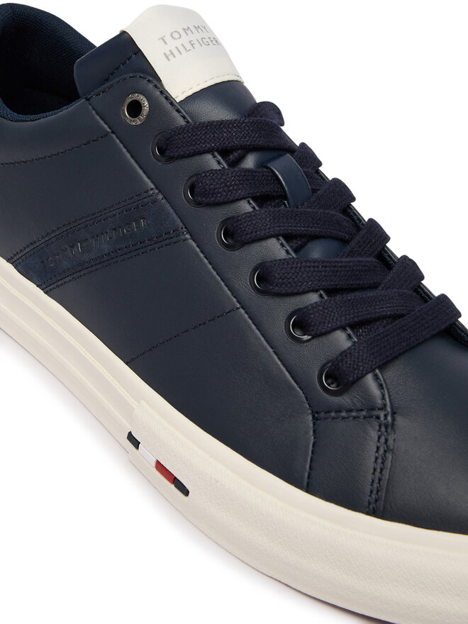 Tommy Hilfiger Sneakers Tommy Hilfiger Premium Lth Vulc Long Lace FM0FM05948 Dunkelblau