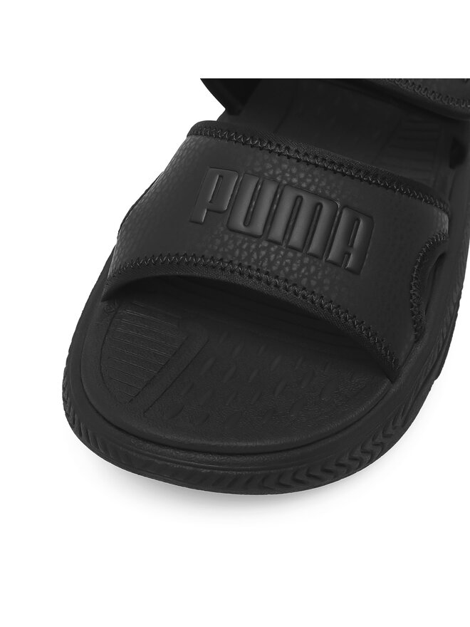 Black puma sandals online