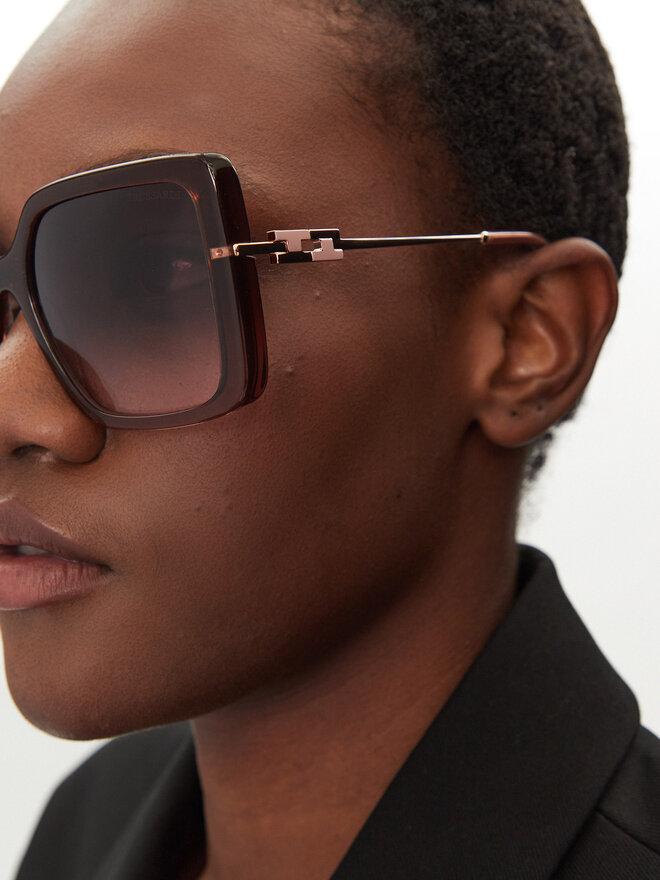 Trussardi Okulary przeciwsłoneczne Trussardi TSW9057 Brązowy