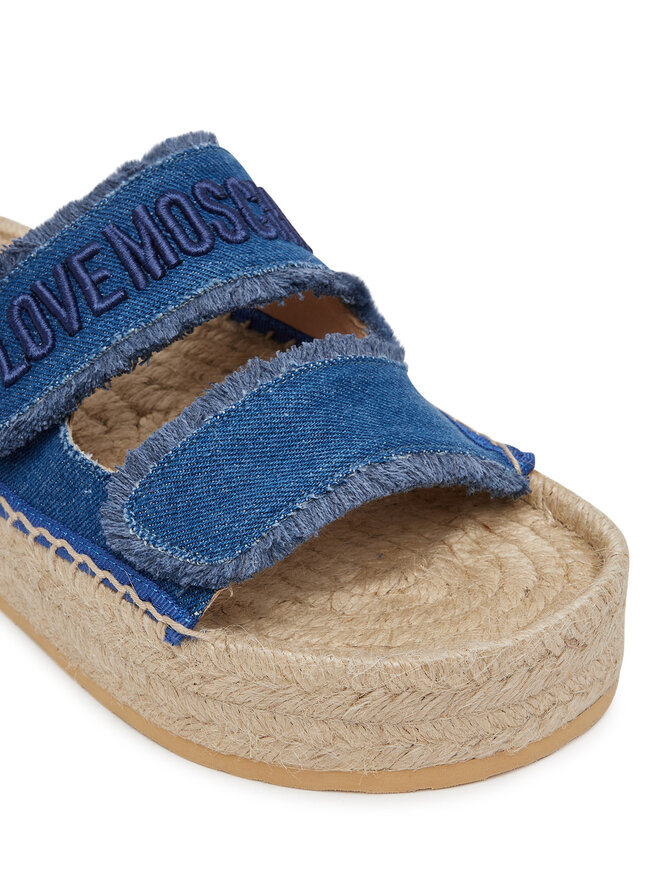 LOVE MOSCHINO Espadrilky LOVE MOSCHINO JA28383G0MJO5700 Modrá