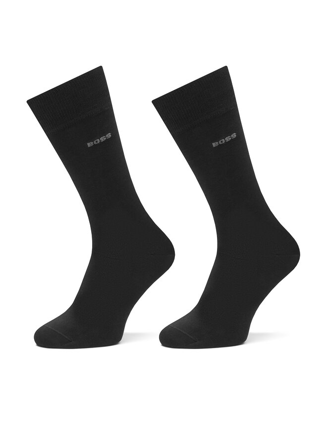 BOSS 2er-Set hohe Herrensocken BOSS 2P RS Tom 50534901 Schwarz