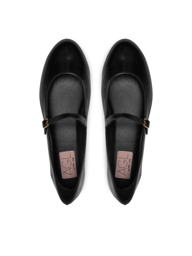 AGL Balerinke AGL Milly Mary Jane D544031PCCREAS0000 Črna