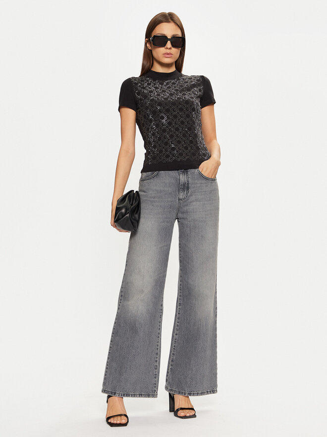 Guess Guess Marškinėliai W5RI15 J1314 Juoda Regular Fit