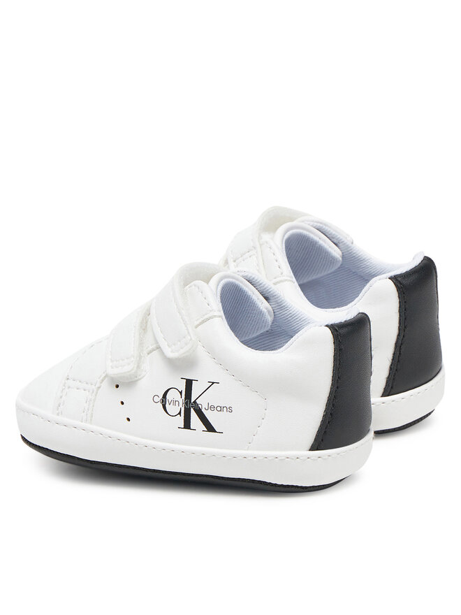 Calvin Klein Jeans Sneakersy Calvin Klein Jeans Low Cut Velcro V0B9-82070-1582 Biały