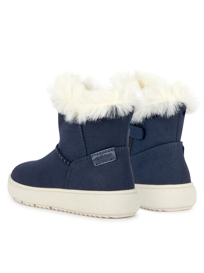 Geox Kozačky Geox J Theleven Girl J36HUD 000AU C4021 S Tmavomodrá