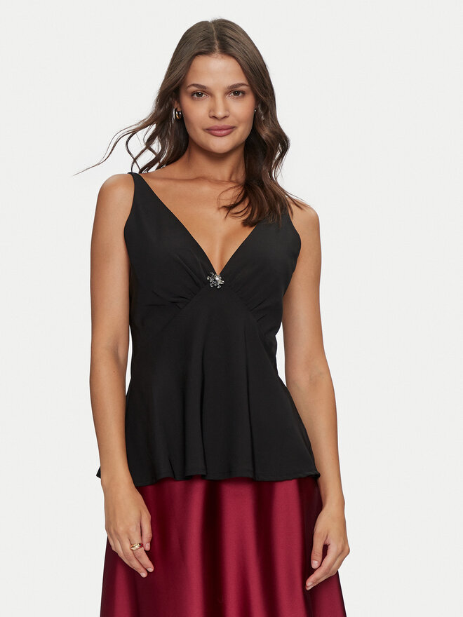 Rinascimento Rinascimento Top CFC0119900003 Schwarz Regular Fit