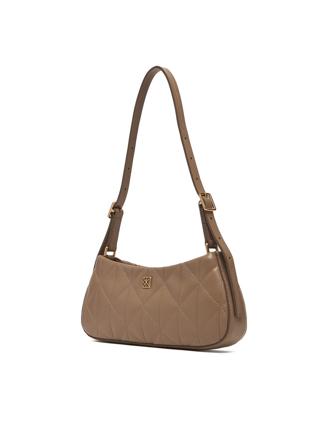 Calvin Klein Handtasche Calvin Klein Quilted Sm Shoulder Bag LV04F3327G Beige