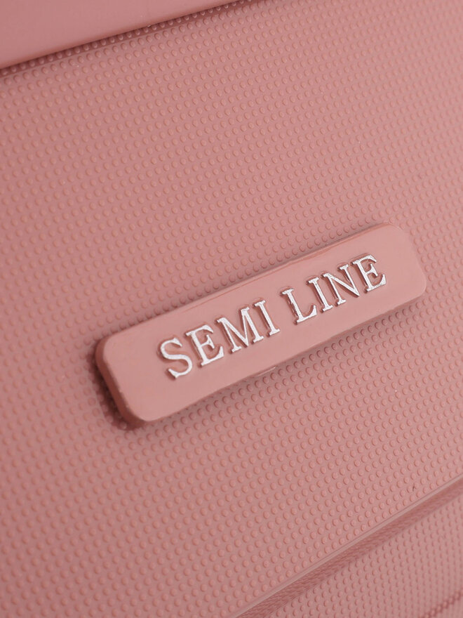 Semi Line Велика валіза Semi Line T5906-4 Рожевий