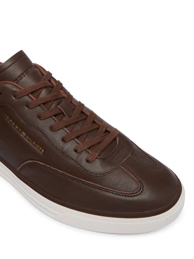 Tommy Hilfiger Sneakers Tommy Hilfiger Th Lo Lux Lth Sneaker FM0FM05996 Braun