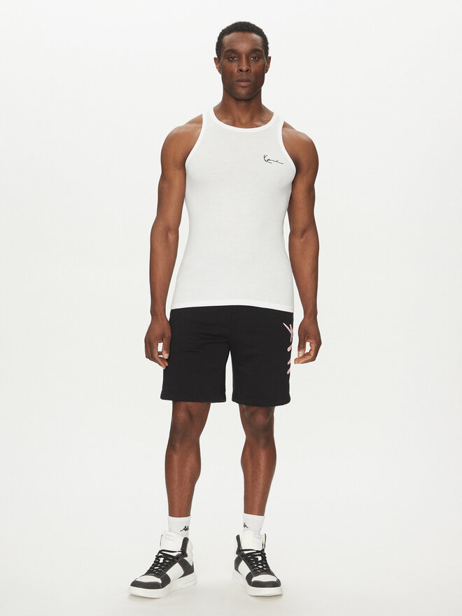 Karl Kani Karl Kani Tank top marškinėliai Essential 60310020 Balta Slim Fit
