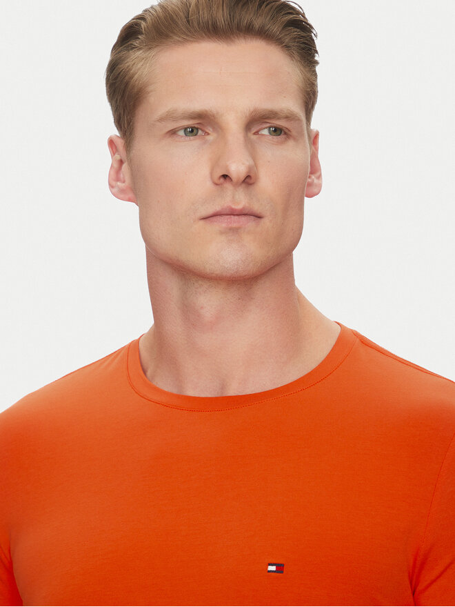 Tommy Hilfiger Tommy Hilfiger Marškinėliai MW0MW10800 Oranžinė Slim Fit