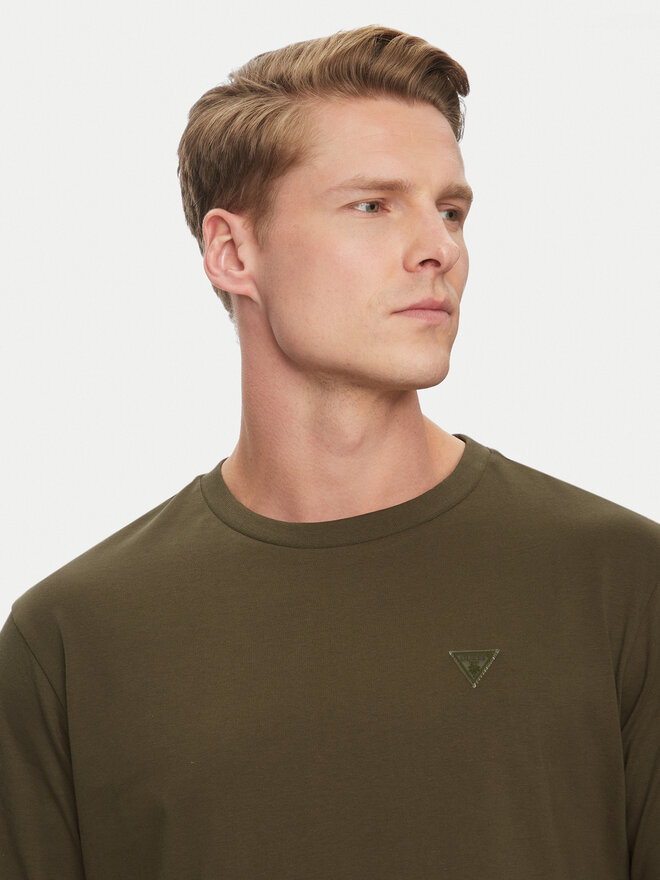 Guess Guess Majica F3GI00 K8HM0 Khaki Regular Fit