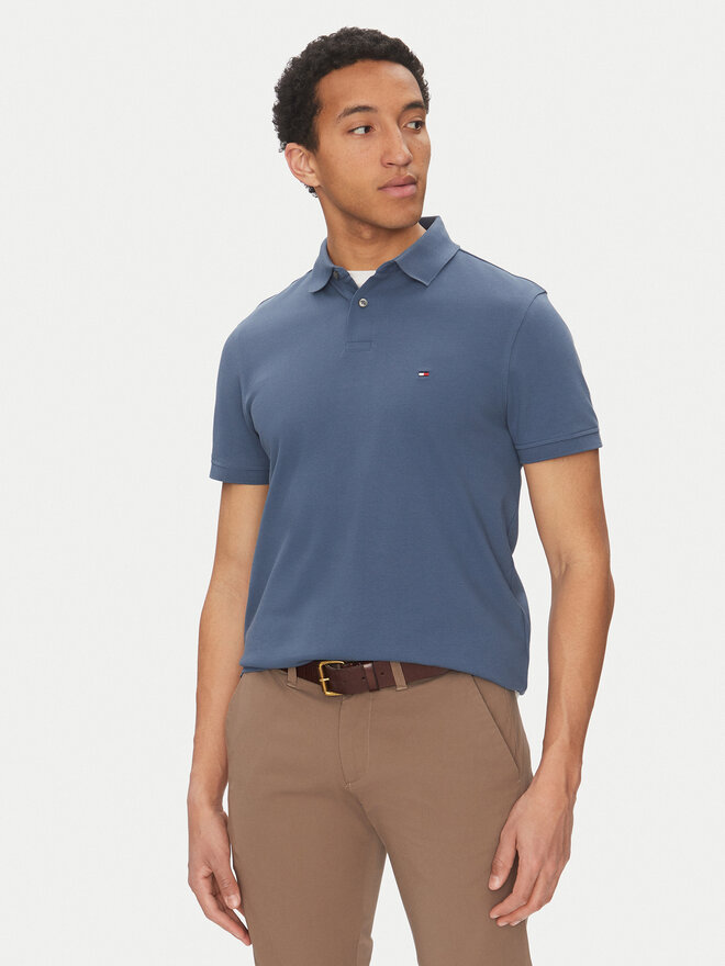 Tommy Hilfiger Tommy Hilfiger Pólóing 1985 MW0MW17770 Kék Regular Fit