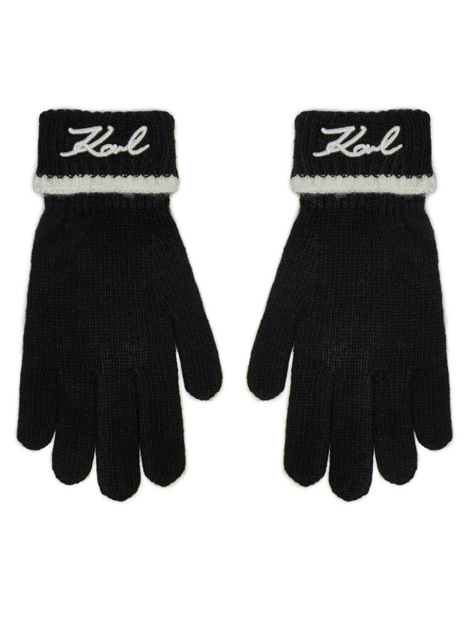 KARL LAGERFELD Дамски ръкавици KARL LAGERFELD 246W3601 Черен