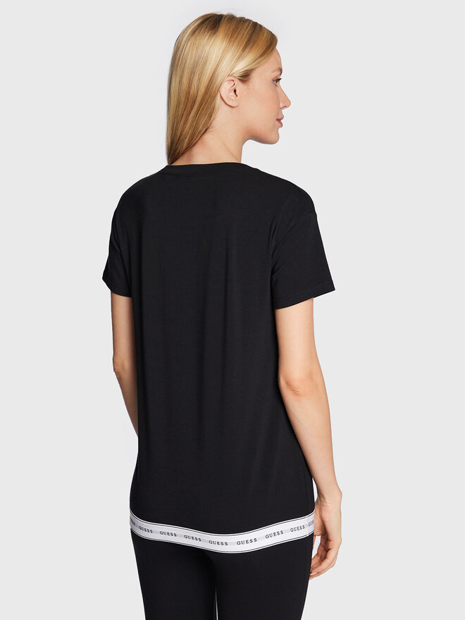 Guess Guess T-Shirt Carrie O2BM08 KBBU1 Schwarz Regular Fit