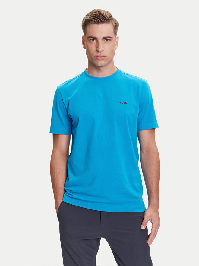 BOSS BOSS Camiseta 50506373 Turquesa Regular Fit