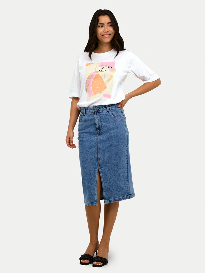 Kaffe Kaffe T-Shirt Mira 10508592 Weiß Regular Fit