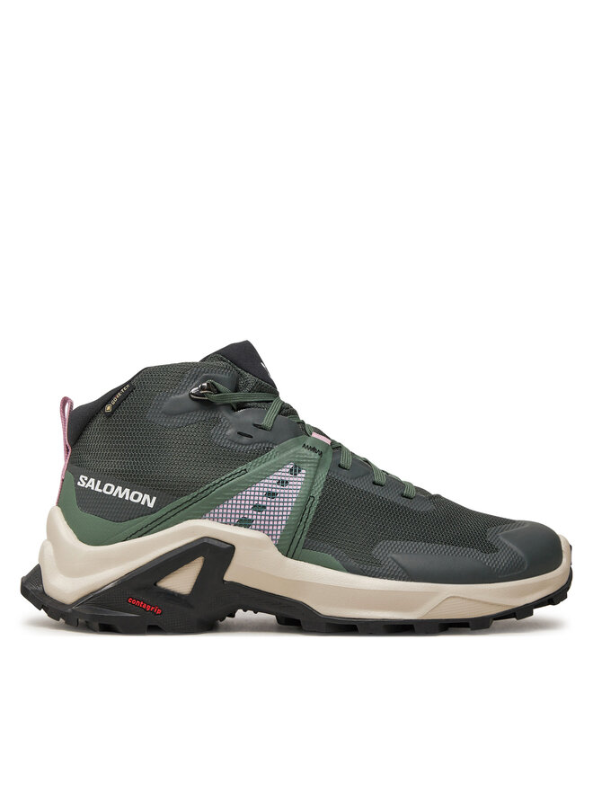 Salomon Trekingová obuv Salomon X Raise Mid Gore-Tex L47458100 Zelená