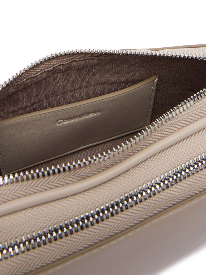 Calvin Klein Handtasche Calvin Klein Webbing Double Strap Camera Bag LV04F3165G Beige