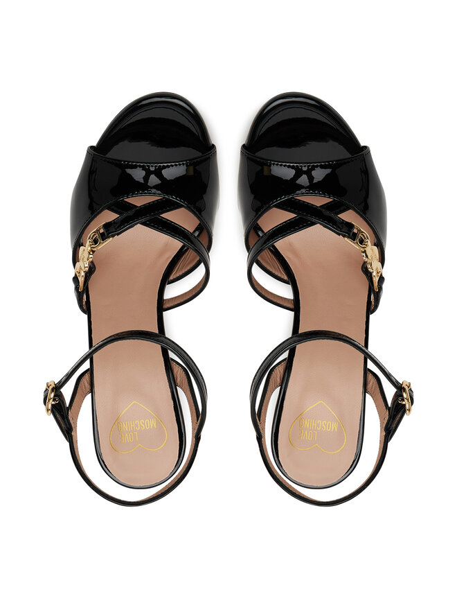LOVE MOSCHINO Sandale LOVE MOSCHINO JA16089G1MIH0000 Negru