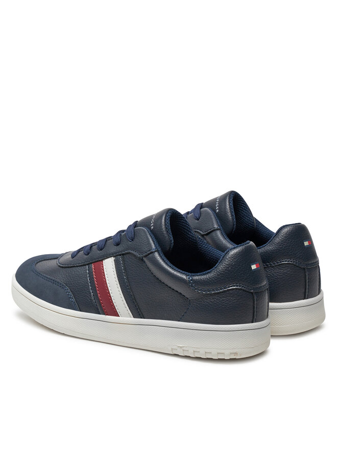 Tommy Hilfiger Αθλητικά Tommy Hilfiger Stripes Low Cut Lace-Up Sneaker T3X9-33645-1269 Σκούρο μπλε