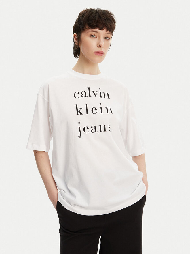 Calvin Klein Jeans Calvin Klein Jeans Футболка LV047B827G Білий Relaxed Fit