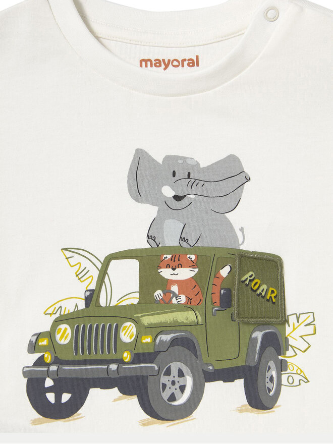Mayoral Mayoral T-Shirt 1053 Λευκό Regular Fit