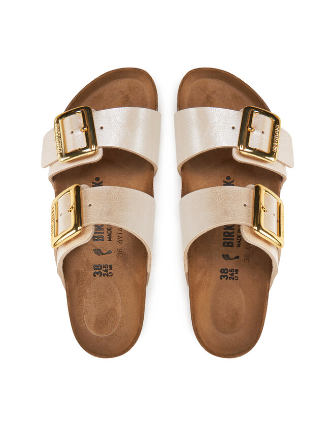 Birkenstock Nazouváky Birkenstock Sydney Cushion Buckle 1029492 Écru