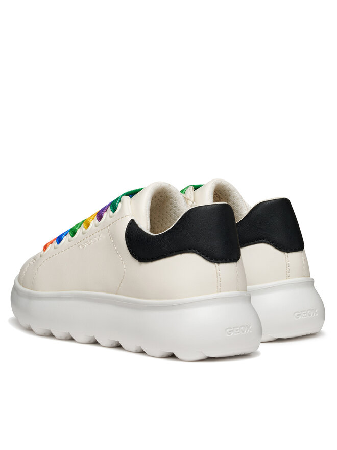 Geox Snīkeri Geox J Puffypop J55MRA 000BC C0653 S Balts