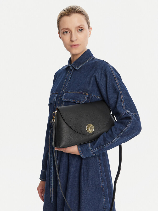 Coccinelle Handtasche Coccinelle TOA Coccinellenikla E1 TOA 12 01 01 Schwarz