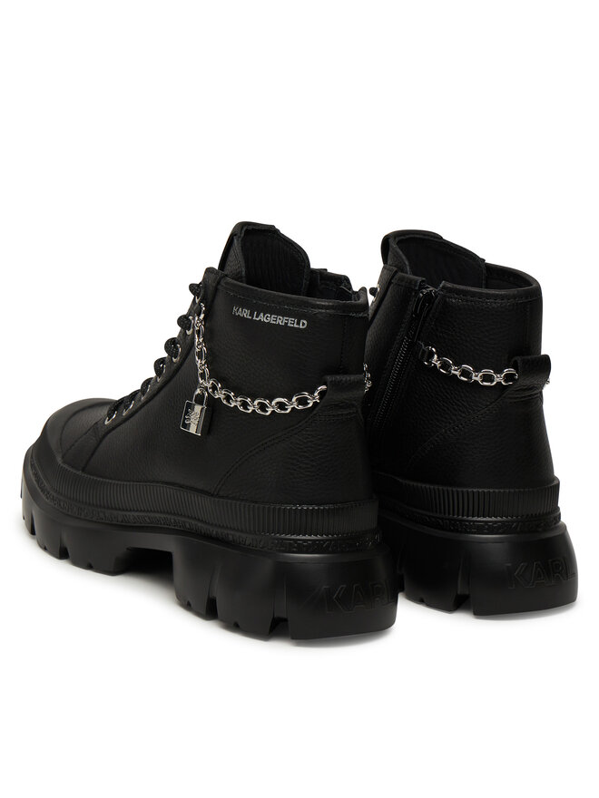 KARL LAGERFELD Bakancs KARL LAGERFELD Trekka Max Lock KL43542 Fekete