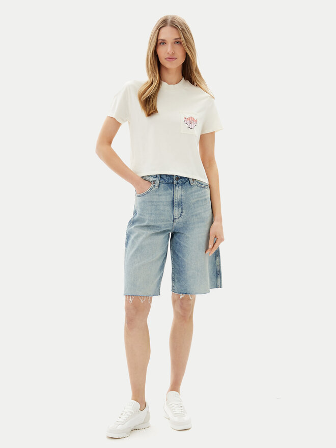 Volcom Volcom Marškinėliai Pocket Dial B3512500 Écru Boxy Fit