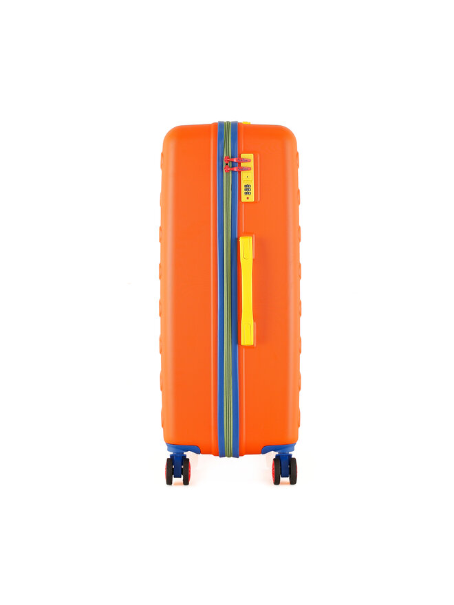 Semi Line Μεγάλη Βαλίτσα Semi Line T5843-3 Πορτοκαλί