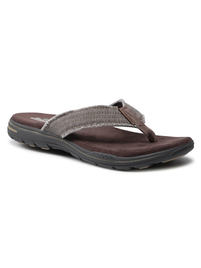 Flip flop Skechers Arven 65091 CHOC Maro epantofi.ro