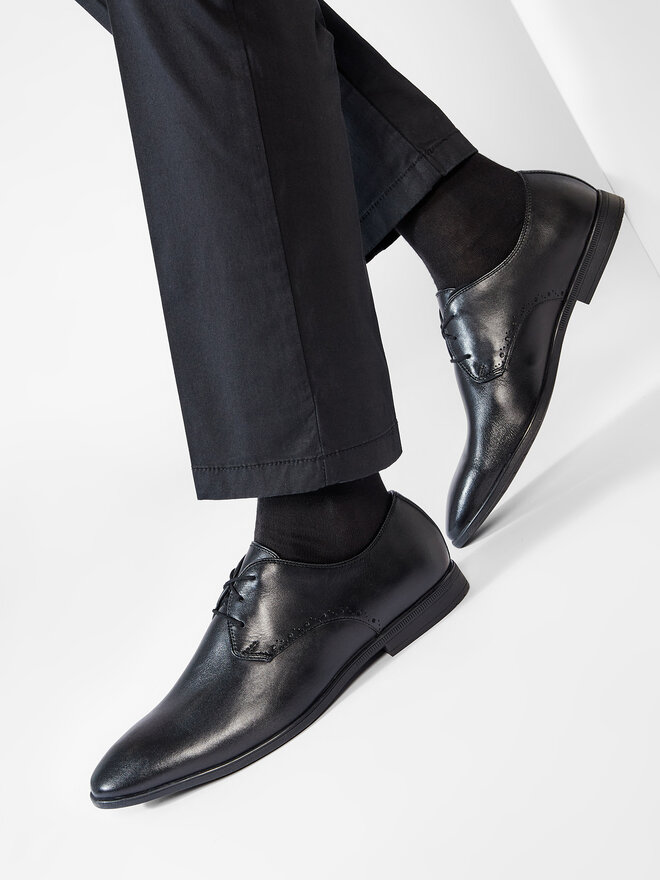 Clarks Halbschuhe Clarks Bampton Park 261520877 Schwarz