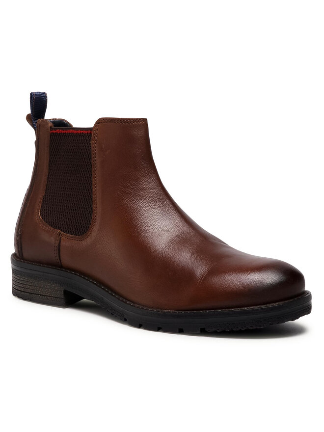 Wrangler Kotníková obuv s elastickým prvkem Wrangler Boogie Chelsea WM02005A Hnědá