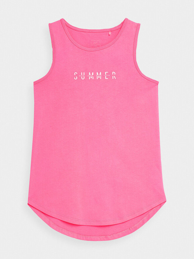 4F 4F Top 4FJSS23TTSHF394 Rosa Regular Fit