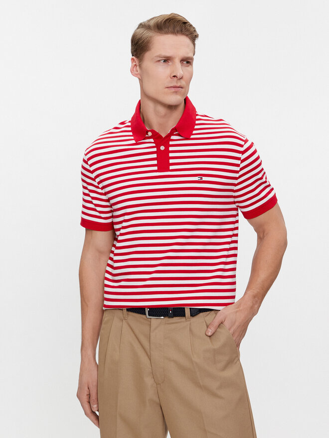 Tommy Hilfiger Tommy Hilfiger Pólóing 1985 MW0MW17770 Piros Regular Fit