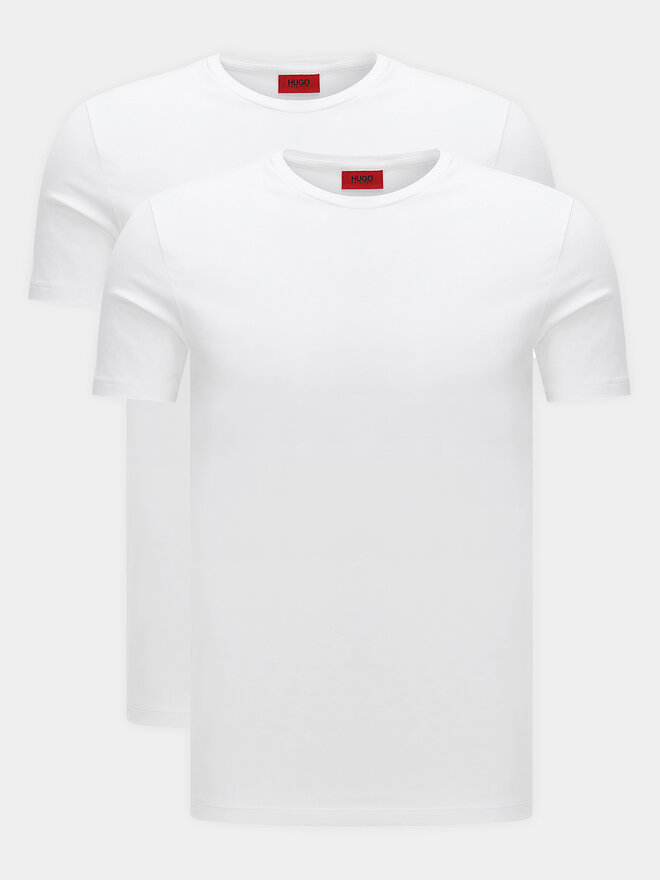HUGO Hugo Σετ 2 T-Shirts Round 50325440 Λευκό Regular Fit
