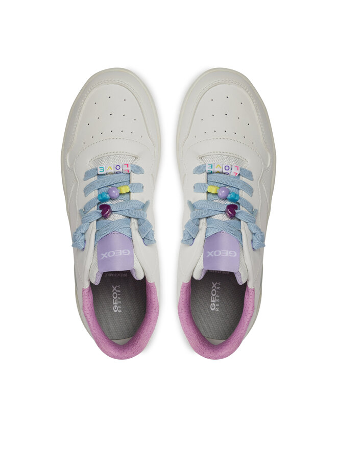 Geox Sneakersy Geox J Washiba Girl J45HXD 0003W C0653 D Biela