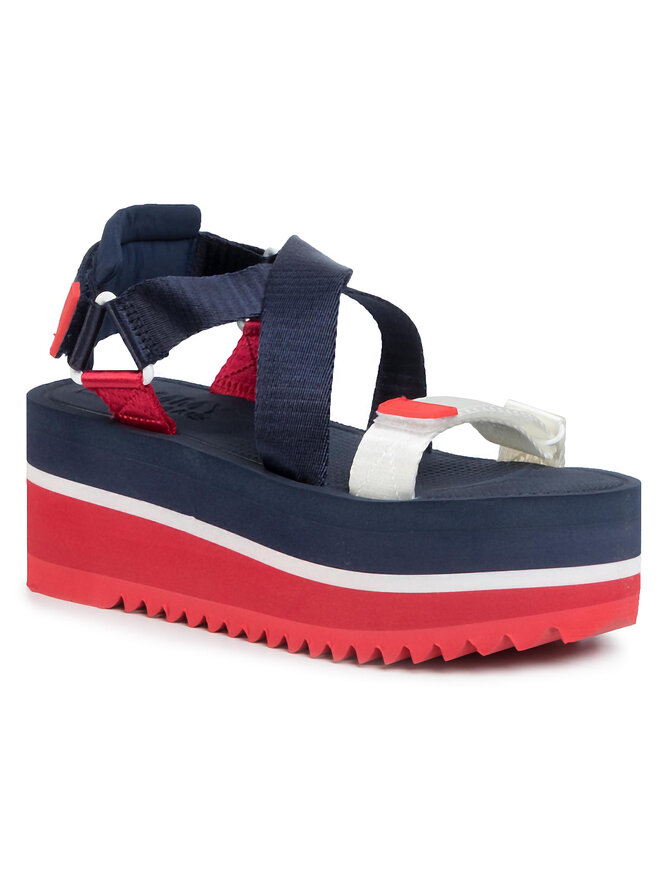 Tommy hilfiger flatform sandals sale