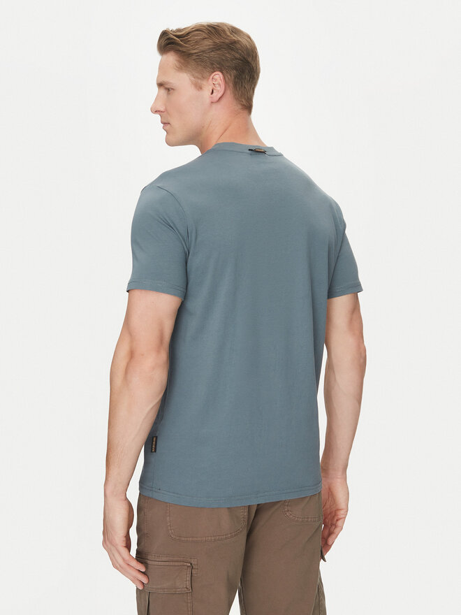 Napapijri Napapijri T-Shirt S-Bollo NP0A4I3C Μπλε Regular Fit