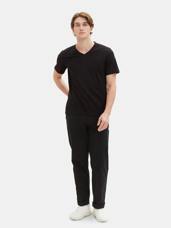 Tom Tailor Tom Tailor Σετ 2 T-Shirts 1037738 Μαύρο Regular Fit