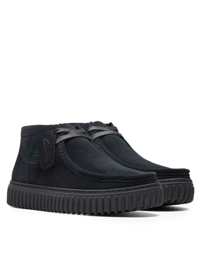 Clarks Šnurovacia obuv Clarks Torhill Hi 26173664 Čierna