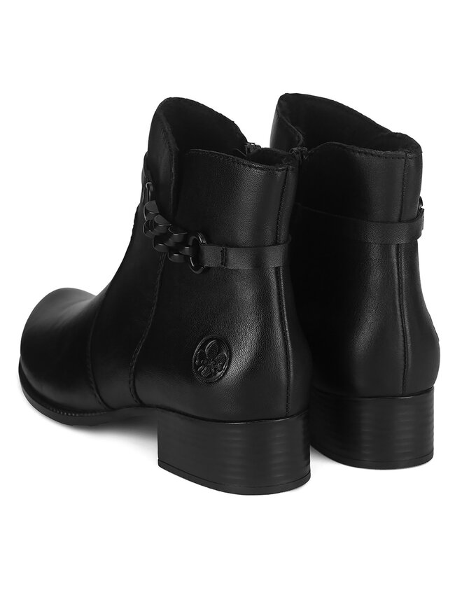 Rieker Μποτάκια Rieker 78676-00 Μαύρο