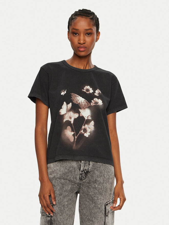 HUGO HUGO T-Shirt Destrel 50534246 Μαύρο Regular Fit